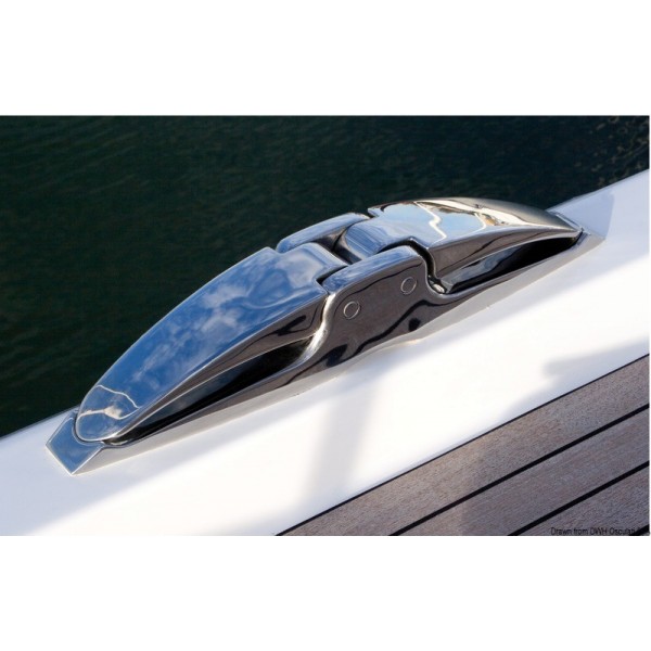 Folding cleat WING AISI316 280x44 mm - N°1 - comptoirnautique.com