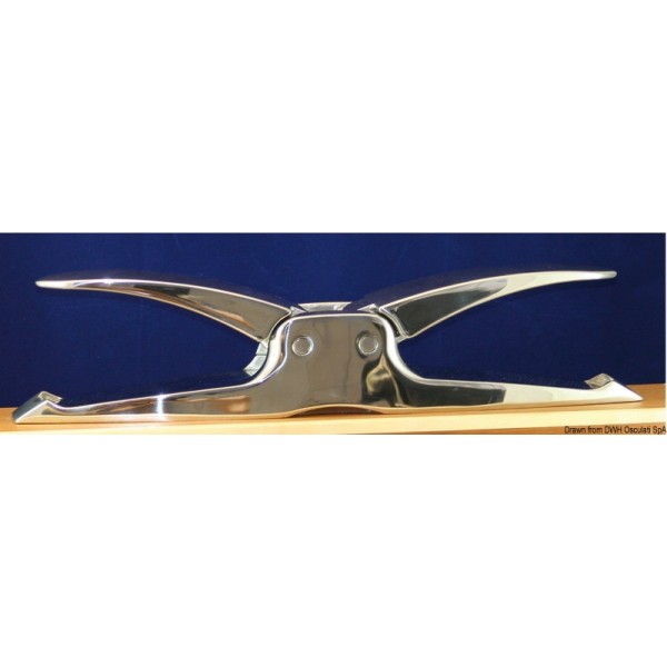 Cornamusa plegable WING AISI316 280x44 mm - N°2 - comptoirnautique.com