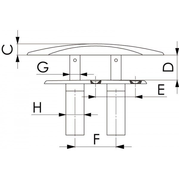 Tassello a scomparsa Ghost II 160 mm - N°6 - comptoirnautique.com