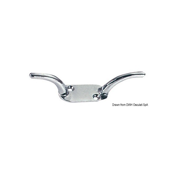 Tassello in ottone cromato 130 mm - N°1 - comptoirnautique.com