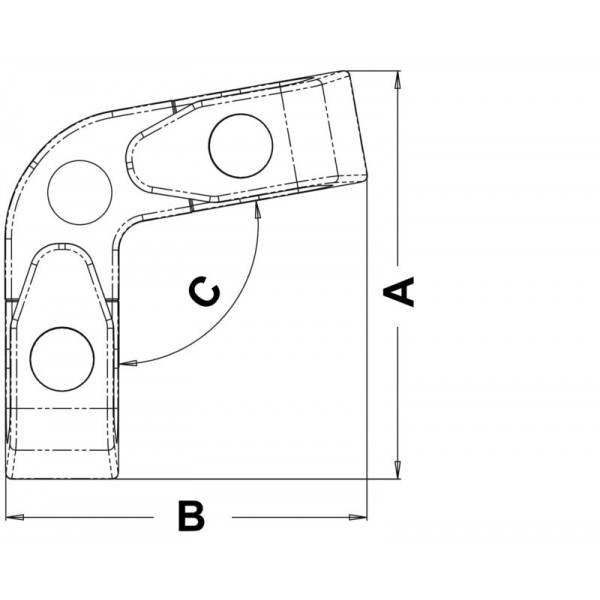 100° roller fairlead - N°1 - comptoirnautique.com 