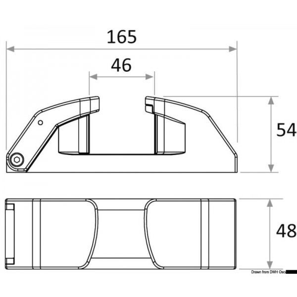 Chaumard avec coinceur Crab p.bout Ø 20 à 30 mm  - N°4 - comptoirnautique.com