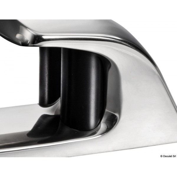 Passacavo a rulli dritto in acciaio inox Capri 212 mm - N°2 - comptoirnautique.com