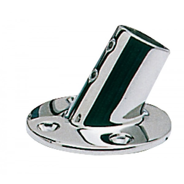 AISI 316 piastra rotonda per balconi 60° 22 mm - N°1 - comptoirnautique.com