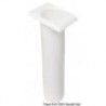 Portacanne quadrato da 230 mm in polipropilene bianco stabilizzato ai raggi UV
