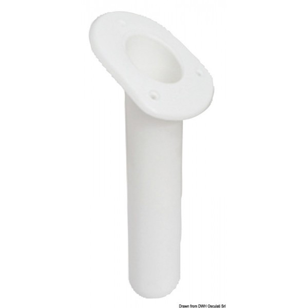 Portacanne ovale bianco in polipropilene stabilizzato UV 240 mm - N°1 - comptoirnautique.com