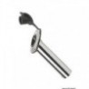 Porta-canna da incasso in ottone cromato 42 mm