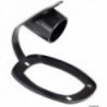 Concealed rod-holder plug Soft PVC black