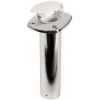 Porte-canne à encastrer vertical en inox 42 mm - N°1 - comptoirnautique.com