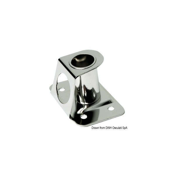 Base per lampadario in acciaio inox lucido 4° 25 mm - N°1 - comptoirnautique.com