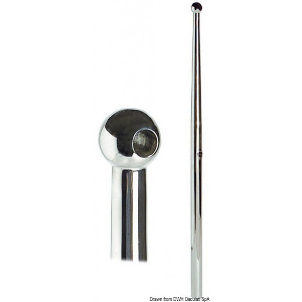 Candlestick f. female base AISI316 450 mm - N°1 - comptoirnautique.com 