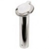 Cane holder 75° AISI 316 white cap