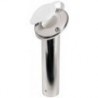 Supporto-asta 60° AISI 316 tappo bianco