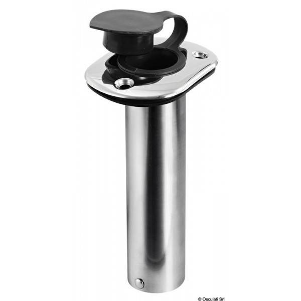 Concealed stainless steel cane holder 42 mm 90° - N°1 - comptoirnautique.com 
