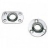 Platine balcon rectangulaire 60° 25 mm 