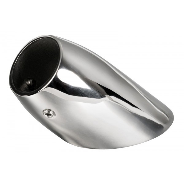 Pé de balcão troncocónico oval de 45° AISI316 30 mm - N°1 - comptoirnautique.com