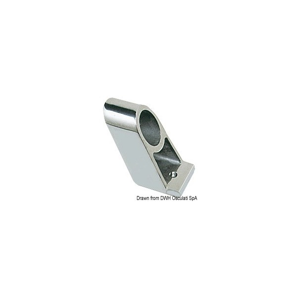 Handrail support-central handrail - Ø 22 mm - N°1 - comptoirnautique.com