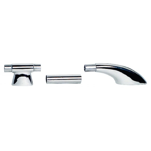 Corrimano-terminale in acciaio inox Ø 25x1,2 mm - N°2 - comptoirnautique.com