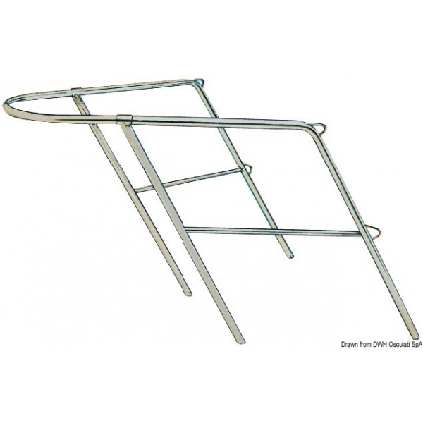 Balcon proue inox 78x110x60 cm  - N°1 - comptoirnautique.com 