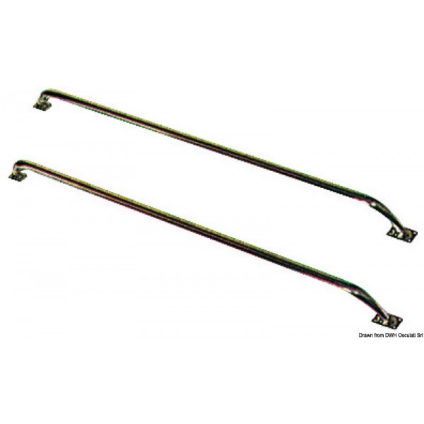 Corrimano-acciaio inox 100x18 cm  - N°1 - comptoirnautique.com