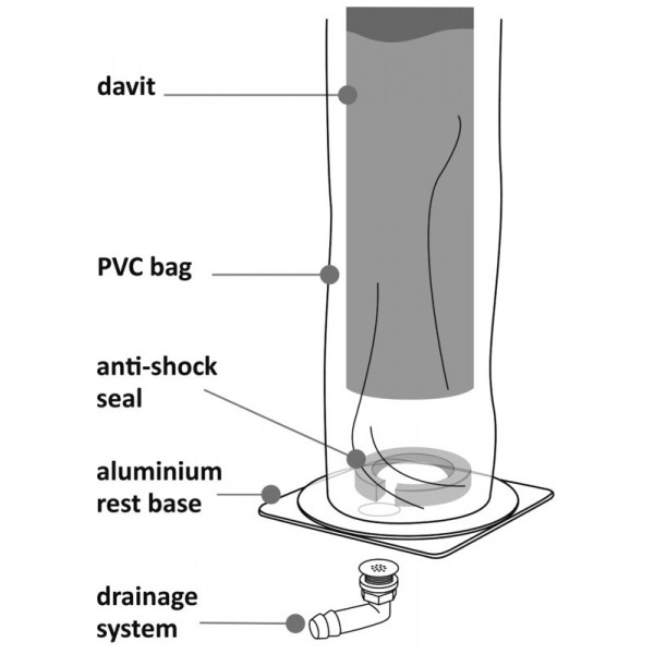 Small telescopic retractable davit - N°7 - comptoirnautique.com