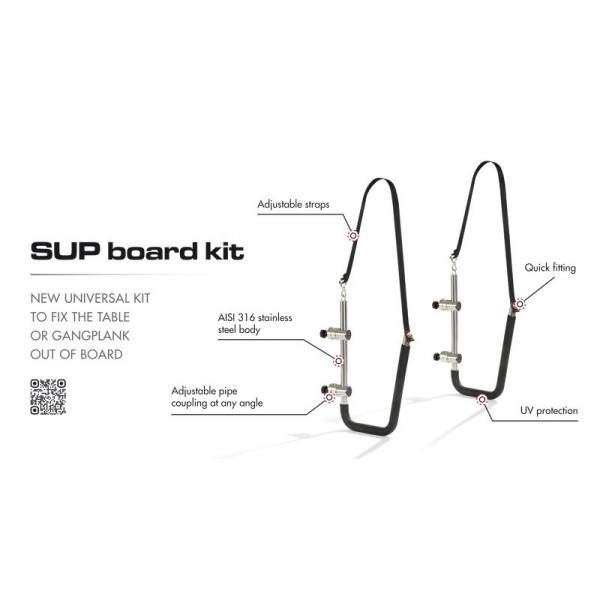 Kit di supporto per passerella SUP o Delux in acciaio inox - N°6 - comptoirnautique.com