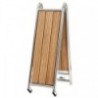 Pasarela plegable AISI316/iroko 160 cm