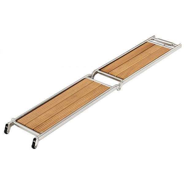 Faltbarer Laufsteg AISI316/iroko 160 cm - N°2 - comptoirnautique.com 