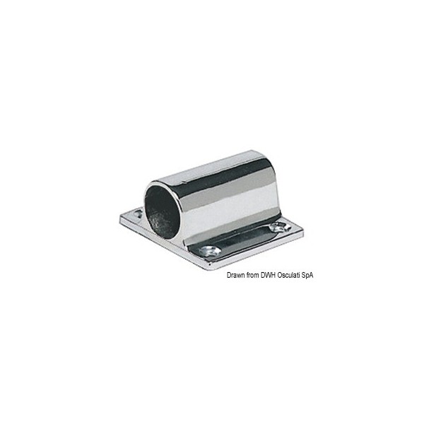 Piastra laterale in ottone cromato 25 mm - N°1 - comptoirnautique.com