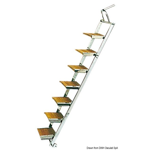 Pasarela/escalera de acero inoxidable de 150 cm - N°1 - comptoirnautique.com 
