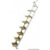 Passerella/scaletta in acciaio inox da 150 cm