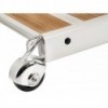 Pasarela plegable barnizada en blanco 210 cm - N°3 - comptoirnautique.com 