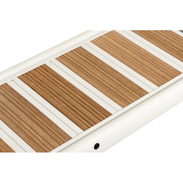 Pasarela plegable barnizada en blanco 210 cm - N°4 - comptoirnautique.com 