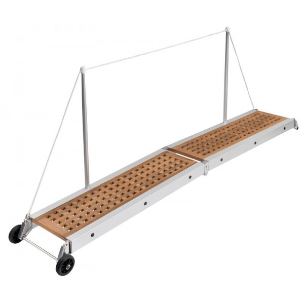 Faltbarer Laufsteg Teak-Gitterrost 210 cm - N°4 - comptoirnautique.com