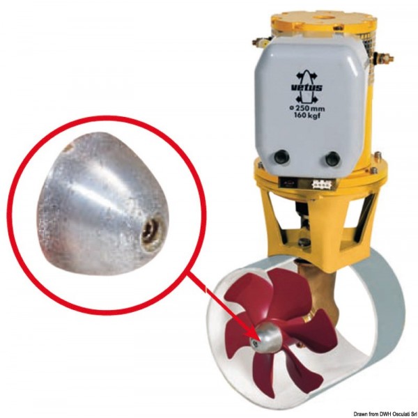 Anodo di ricambio per Vetus Bow 23A/50/80 - N°2 - comptoirnautique.com