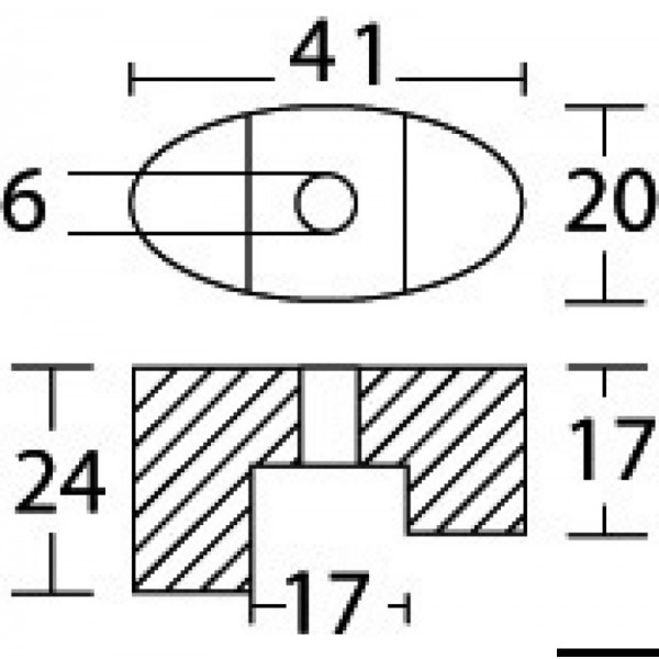 Anodo di ricambio per Vetus Bow 23A/50/80 - N°3 - comptoirnautique.com