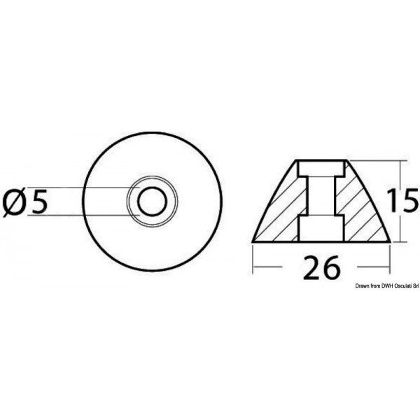Anodo di zinco di ricambio rif. orig. 31180 - N°2 - comptoirnautique.com