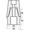 Pino com zinco intermutável 45 mm 30x2 mm - N°2 - comptoirnautique.com 