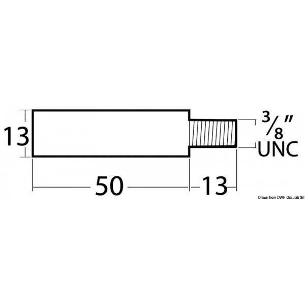 Collare anodico 13x50 mm - N°2 - comptoirnautique.com