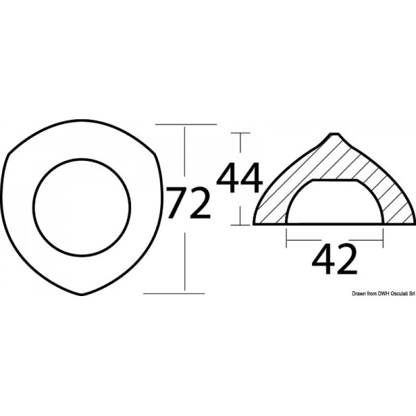 Anodo per eliche Max/Prop 42 mm - N°2 - comptoirnautique.com