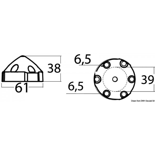 Ânodo de magnésio x hélices Max/Prop 25/28 mm - N°2 - comptoirnautique.com 