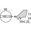 Karpfenschwanz Lenkung Magnesium Yamaha 225/300 HP - N°3 - comptoirnautique.com 