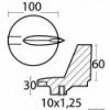 Cola de carpa dirección de magnesio Yamaha 200/300 HP - N°2 - comptoirnautique.com 