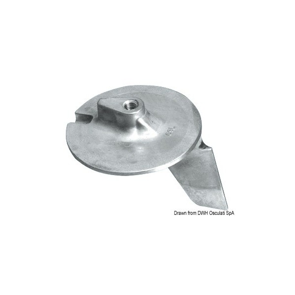 Coda di carpa in alluminio con timone Yamaha 200/300 HP - N°1 - comptoirnautique.com