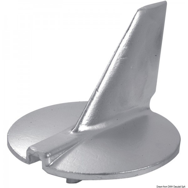 Carp zinc directional tail Yamaha 225/300 HP - N°2 - comptoirnautique.com