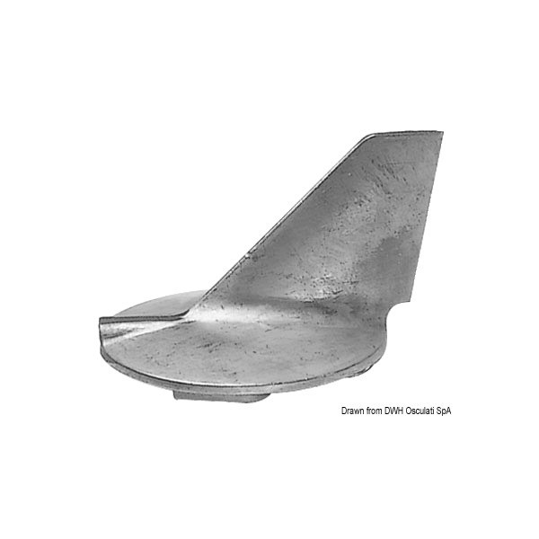 Carp zinc directional tail Yamaha 225/300 HP - N°4 - comptoirnautique.com 