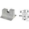 Aluminium Anode für Yamaha 300/350 HP - N°1 - comptoirnautique.com 