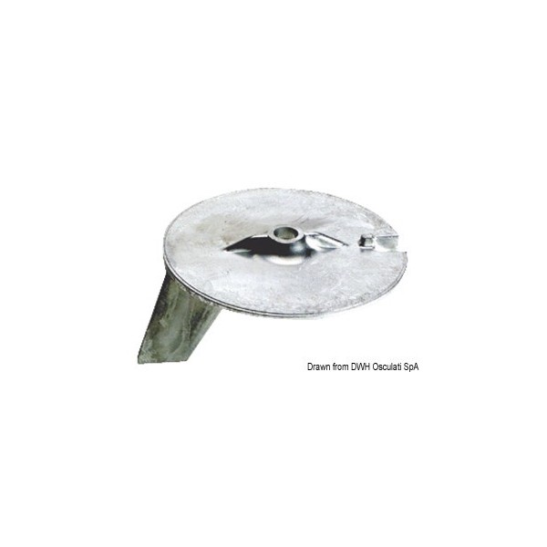 Zinc carp tail for Yamaha 25/60 HP - N°1 - comptoirnautique.com