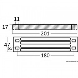 Aluminum plate for Yamaha