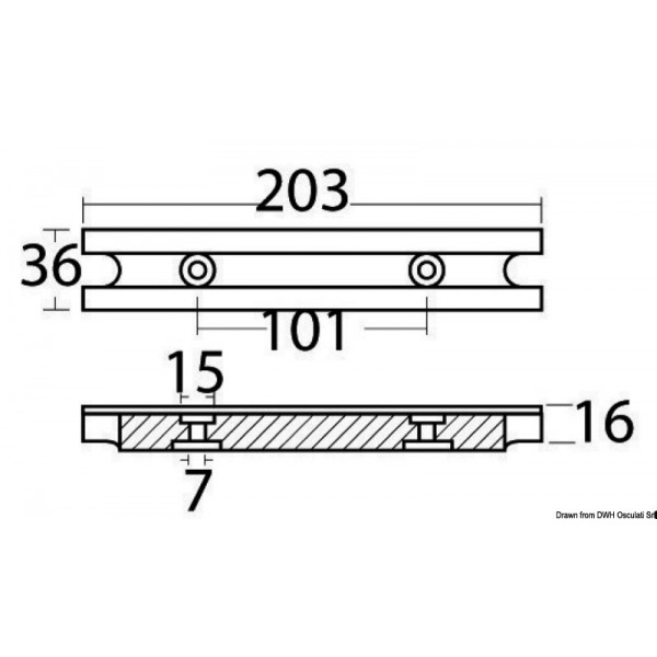 Anodo a barra in alluminio per Yamaha e Mariner - N°2 - comptoirnautique.com